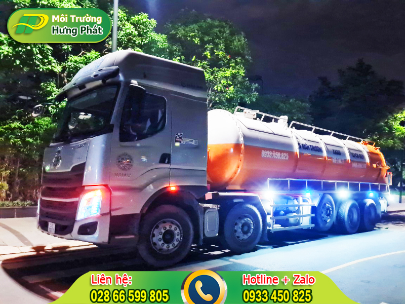 Dịch vụ hút bùn ben công trình giá rẻ