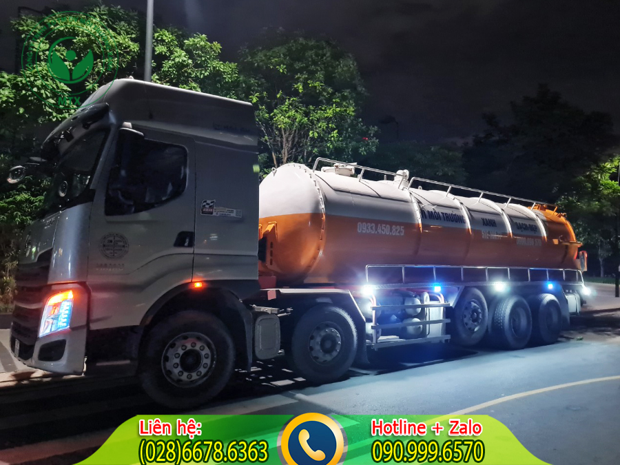 Dịch vụ thu gom b&ugrave;n thải c&ocirc;ng nghiệp M&ocirc;i Trường Xanh